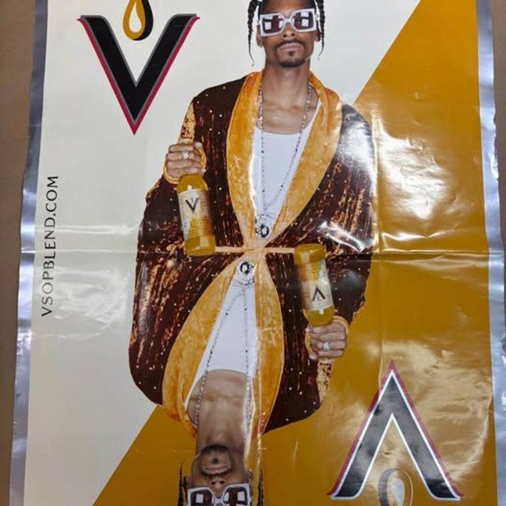 Rare 2003 Snoop Dogg VSOP Passion Blend Promotional Poster Hip Hop Advertising